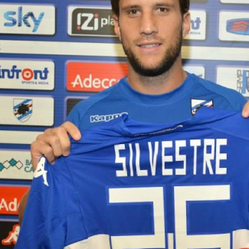 Silvestre Sampdoria issued/worn shirt, Tim Cup 2014/2015 - signed