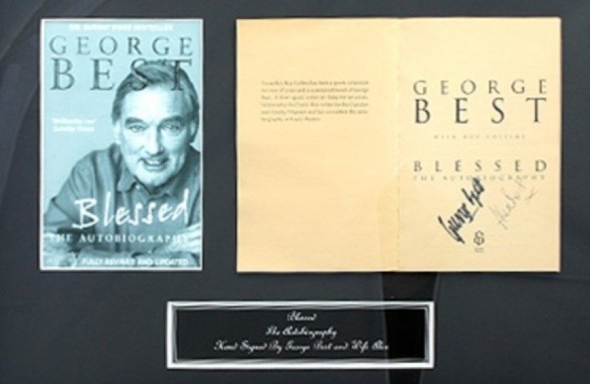 George Best Signed and Framed Autobiography