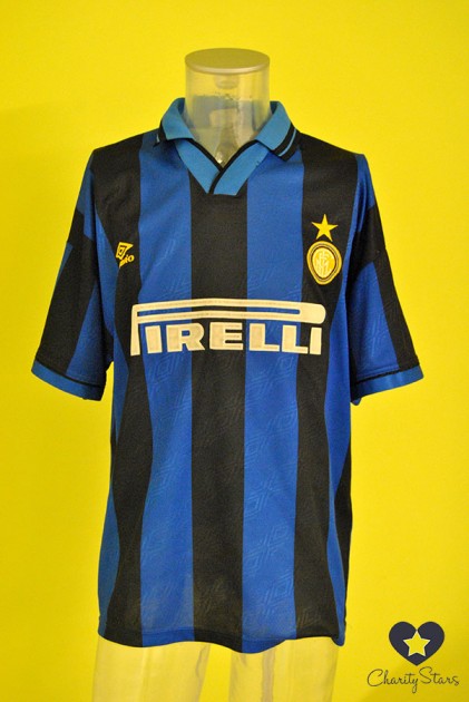 Inter worn shirt by Giuseppe Bergomi, Serie A 1995/1996