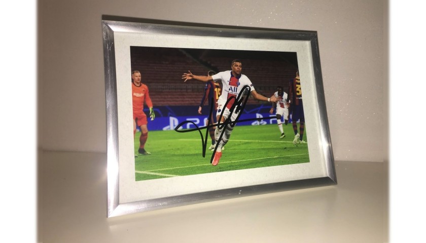 Fotografia autografata da Kylian Mbappe