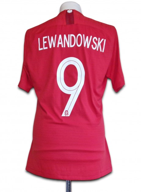 Lewandowski's Poland 2019 Match Shirt vs Slovenia