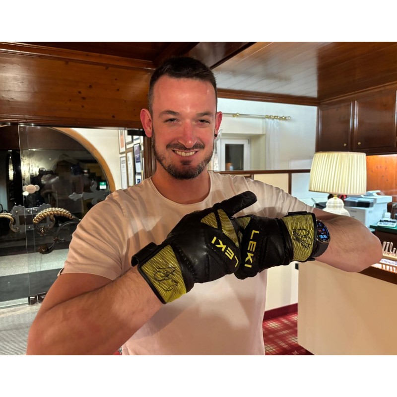 Milano Cortina 2026 Olympics Gloves – Signed by Dominik Paris