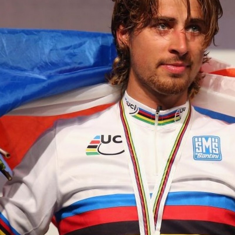 Peter Sagan, the Slovakian cyclist, signed shirt 