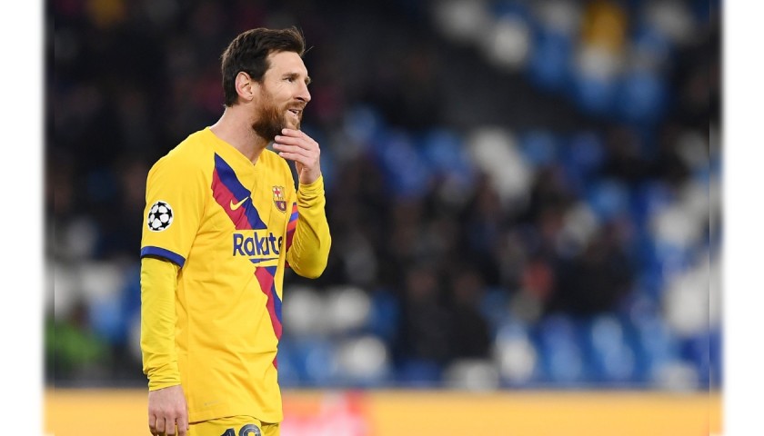 Messi's Official Barcelona Signed Shirt, 2019/20 - CharityStars