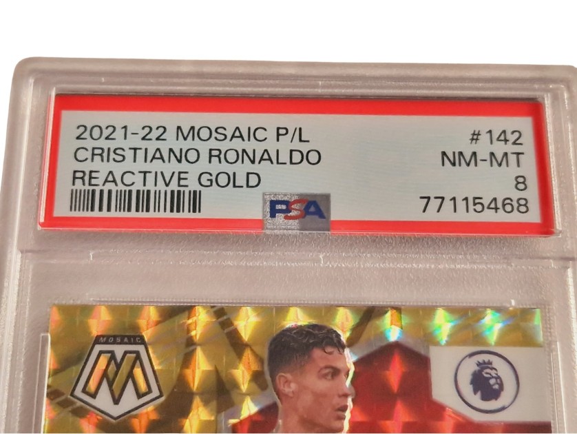 Cristiano Ronaldo Panini Prizm Mosaic Premier League Card 2021/22