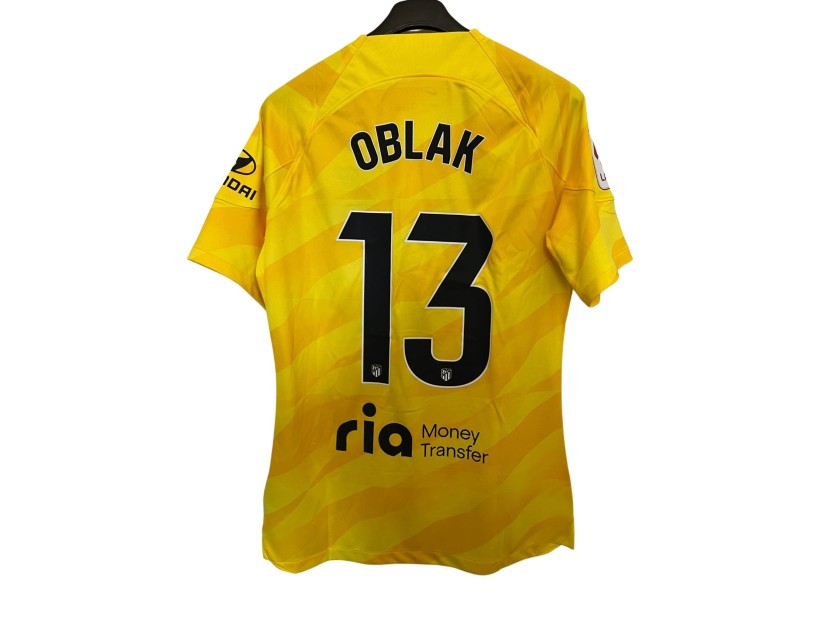 Oblak's Atletico Madrid Match-Issued Shirt, LaLiga 2023/24