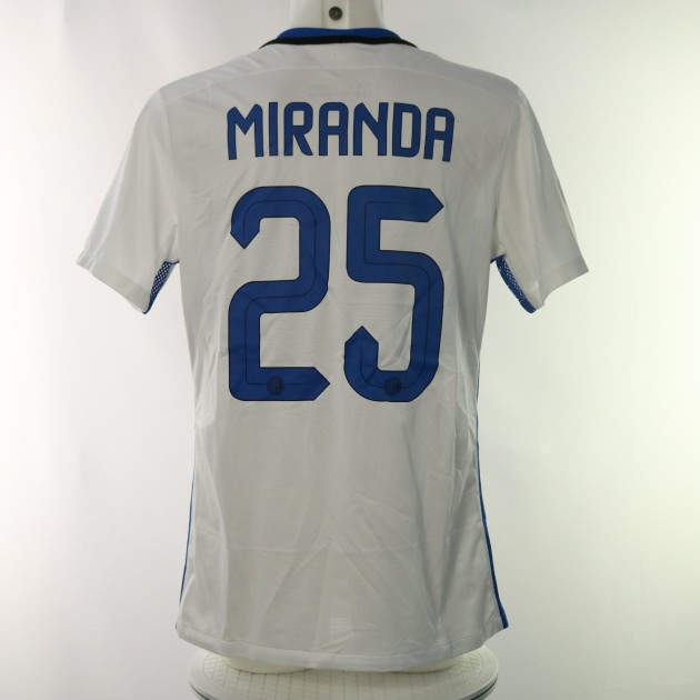 Miranda's Inter Match-Issued Shirt, 2015/16