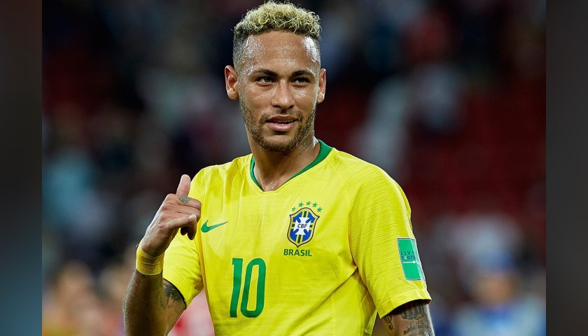 Neymar's Brazil Match Shirt, World Cup 2018