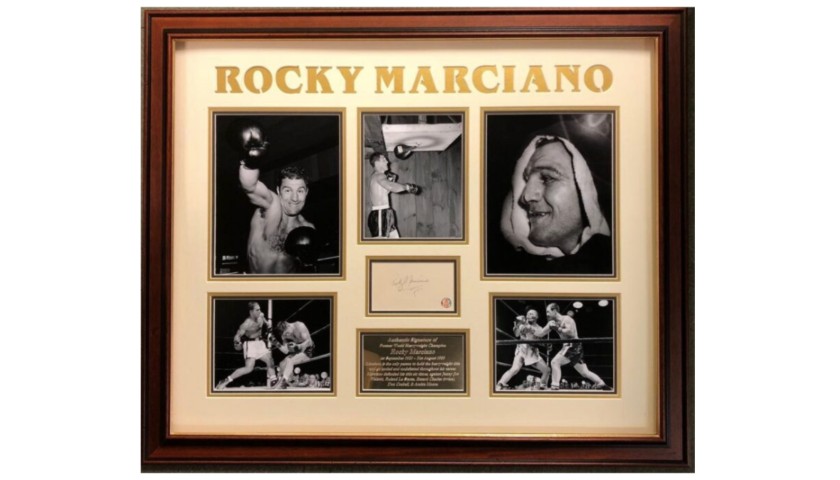 Presentazione di Rocky Marciano con autografo originale