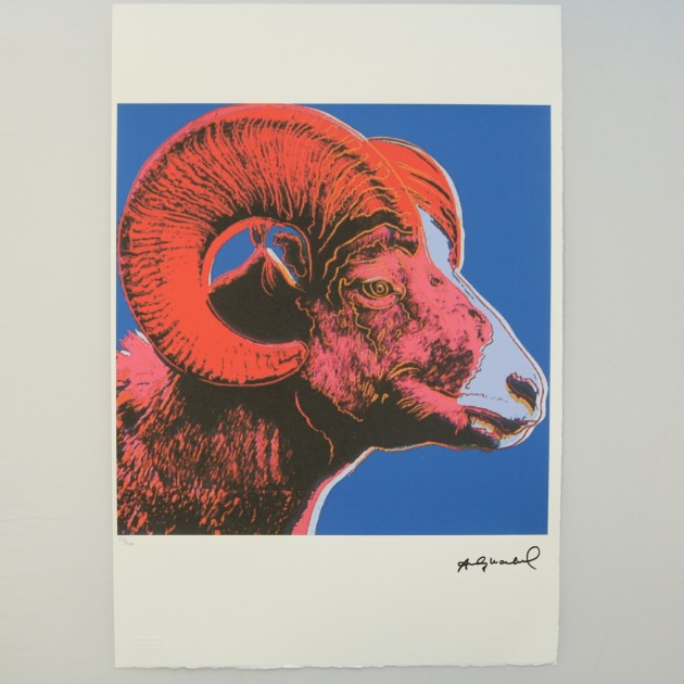 Andy Warhol "Bighorn Ram" Signed Limited Edition