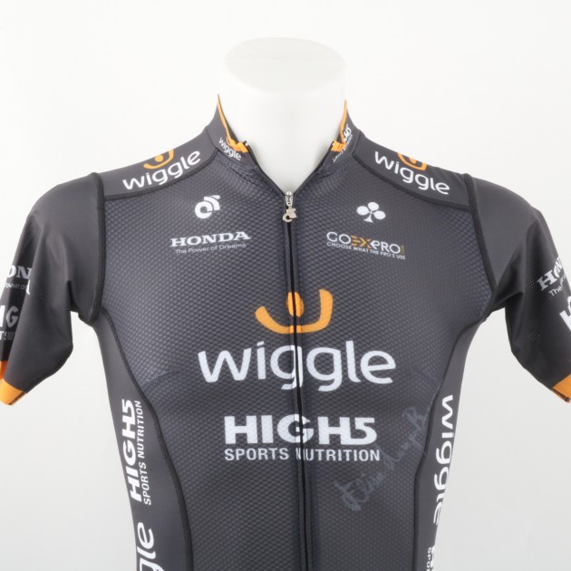 Official Wiggle High 5 Shirt Signed by Elisa Longo Borghini