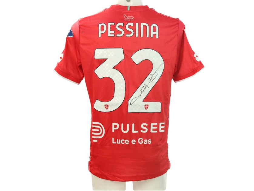 Pessina's Signed Unwashed Shirt, Monza vs Roma 2024