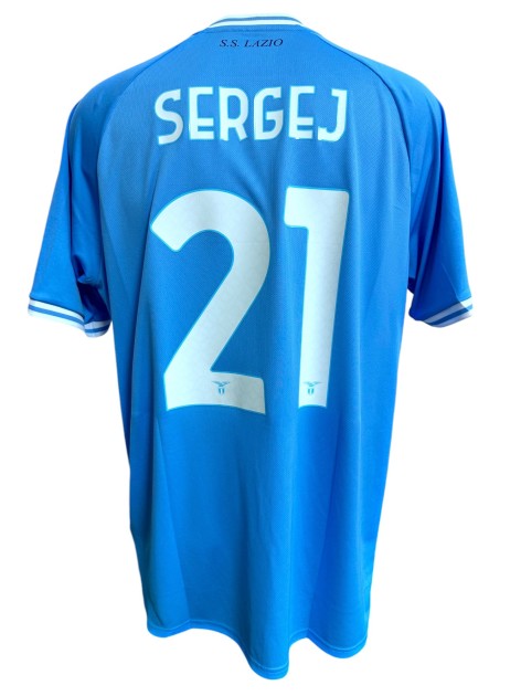 Maglia gara Sergej, Lazio vs Bologna 2023 - Patch Speciale Sinisa Mihajlovic