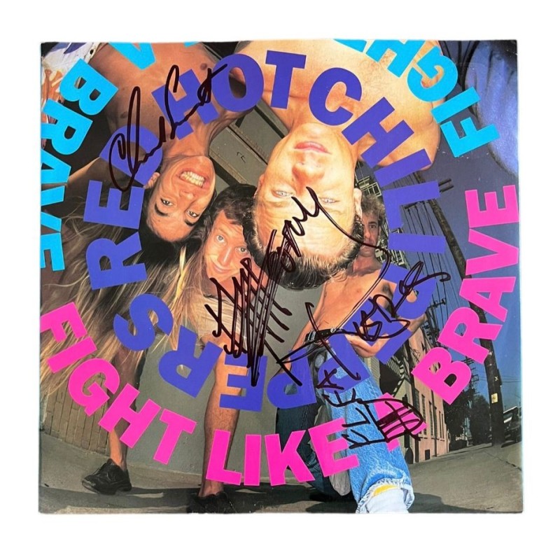 Red Hot Chili Peppers Signed 'Fight Like a Brave' 12" Vinyl