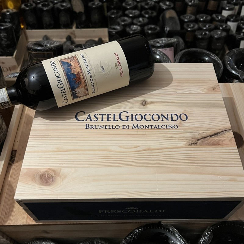 Brunello di Montalcino Castelgiocondo 2019 Marchesi Frescobaldi - Cassa Legno 3 Bottiglie