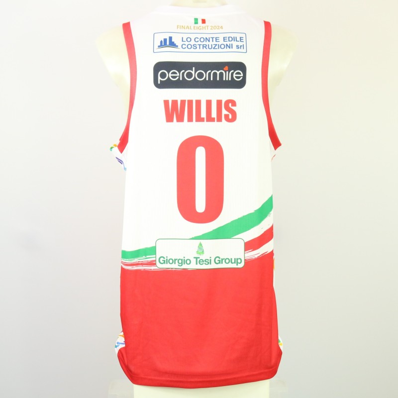 Willis' Unwashed Signed Kit, Umana Reyer Venezia vs Estra Pistoia, Italy Cup 2024