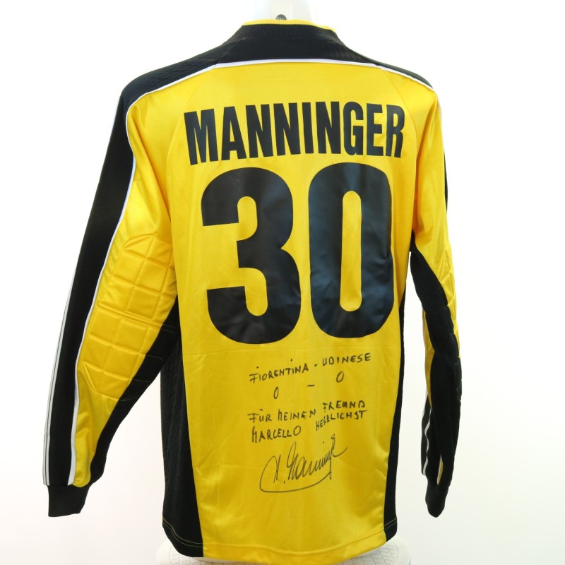 Manninger's Fiorentina vs Udinese Signed Match-Issued Shirt, 2002