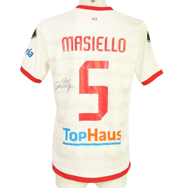 Masiello's Signed Unwashed Shirt, Sudtirol vs Modena 2024 