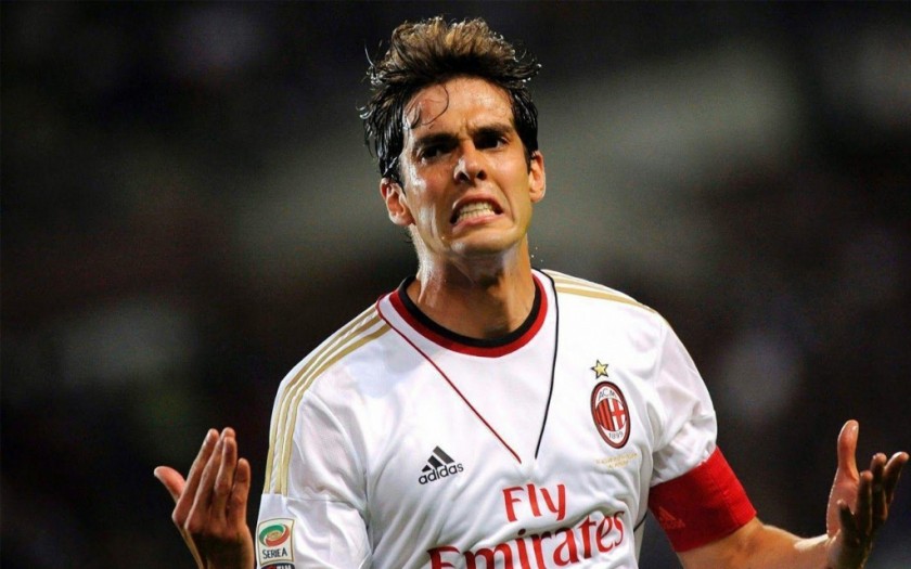 Kaka's Match Shirt, AC Milan vs Atalanta 2014 - CharityStars