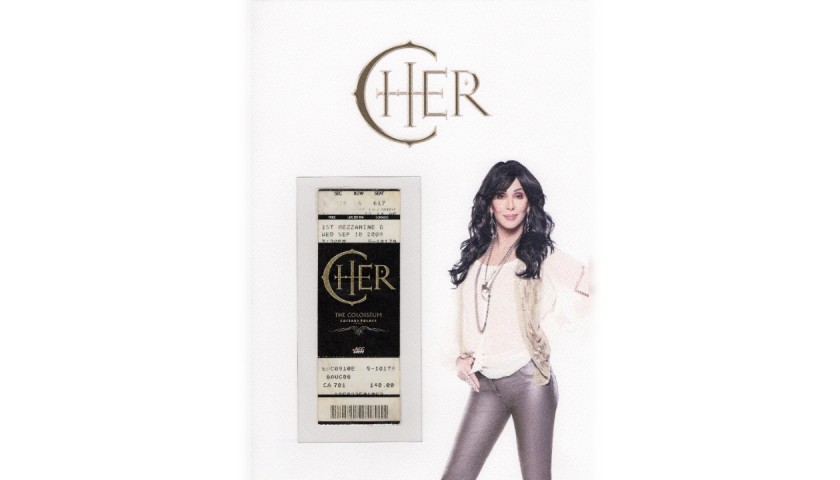 Cher 2008 Original Concert Ticket - The Colosseum Caesars Palace Las Vegas   