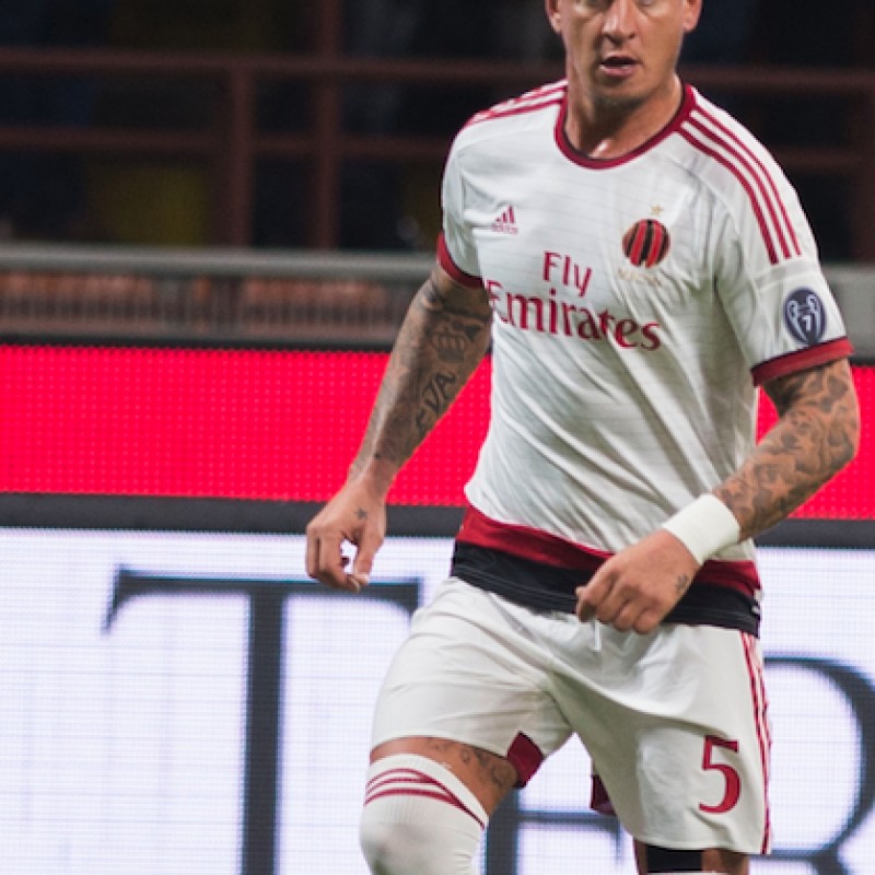 Match shirt worn by Mexes, "SKY Man of the Match" of Milan-Roma