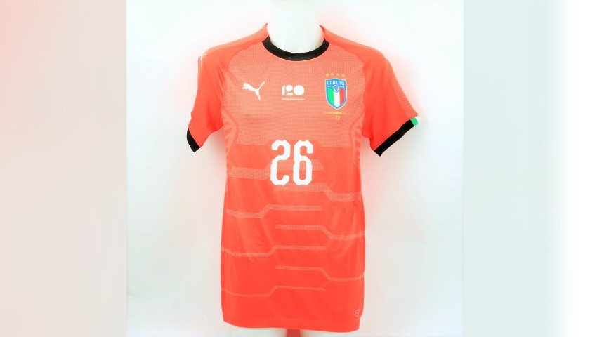 Donnarumma's Italy Match-Issue Shirt, 2018 - Special Patch