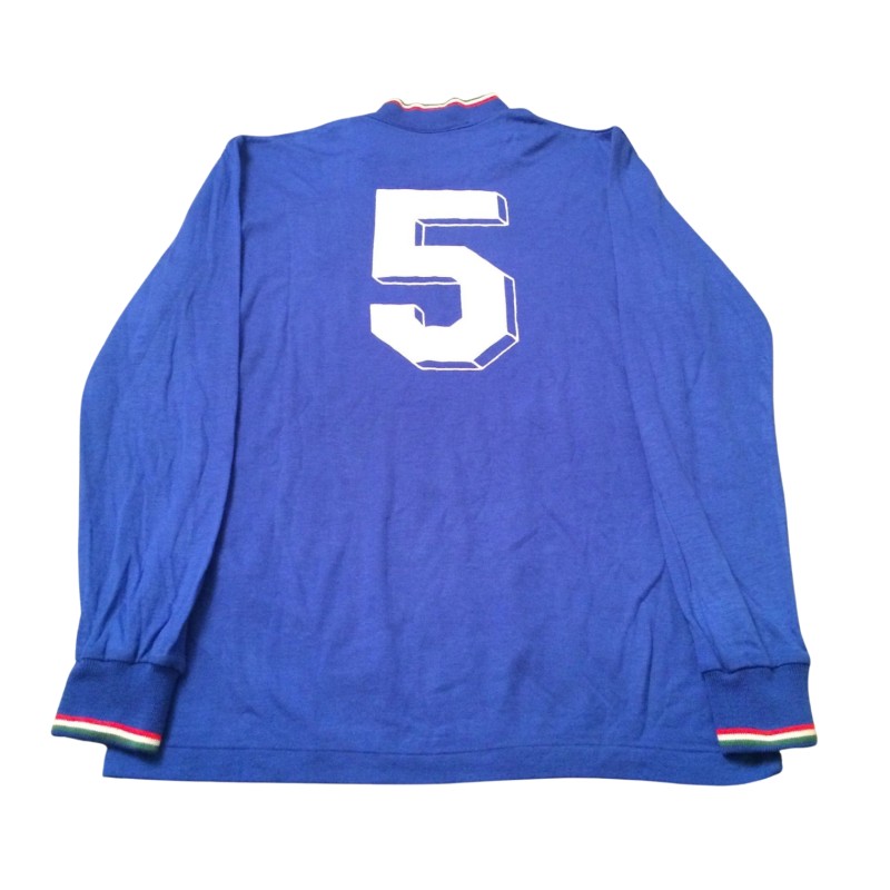 Collovati's Italy Match-Worn Shirt, EURO 1984 Qualifiers