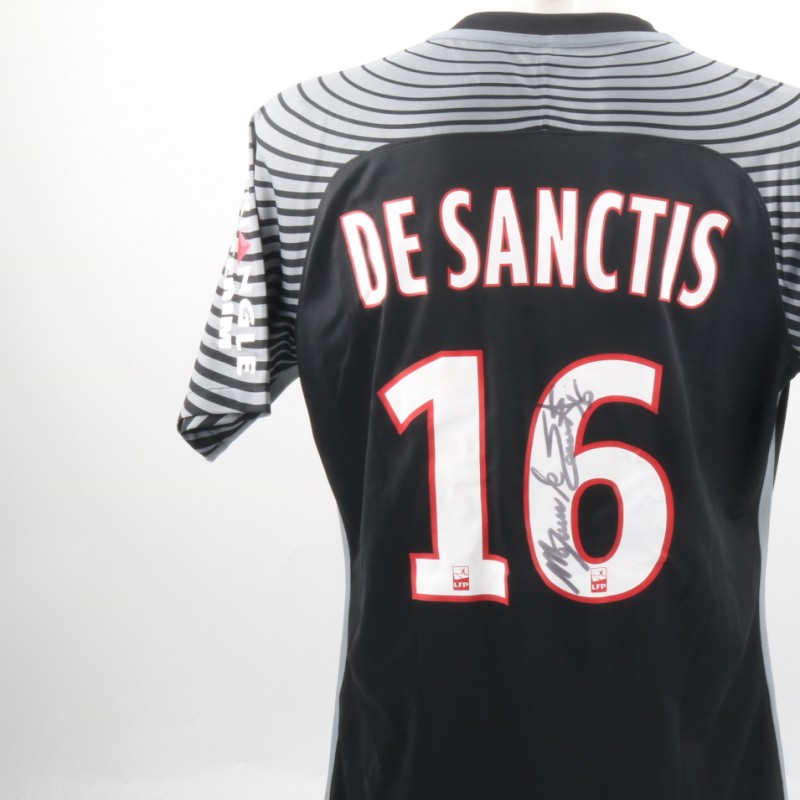De Sanctis Match issued/worn shirt, 2016/17 - Signed