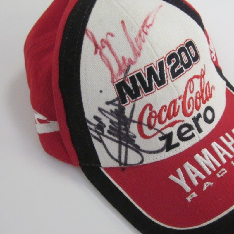 Cappellino Yamaha Racing autografato da John McGuinness e Ian Lougher