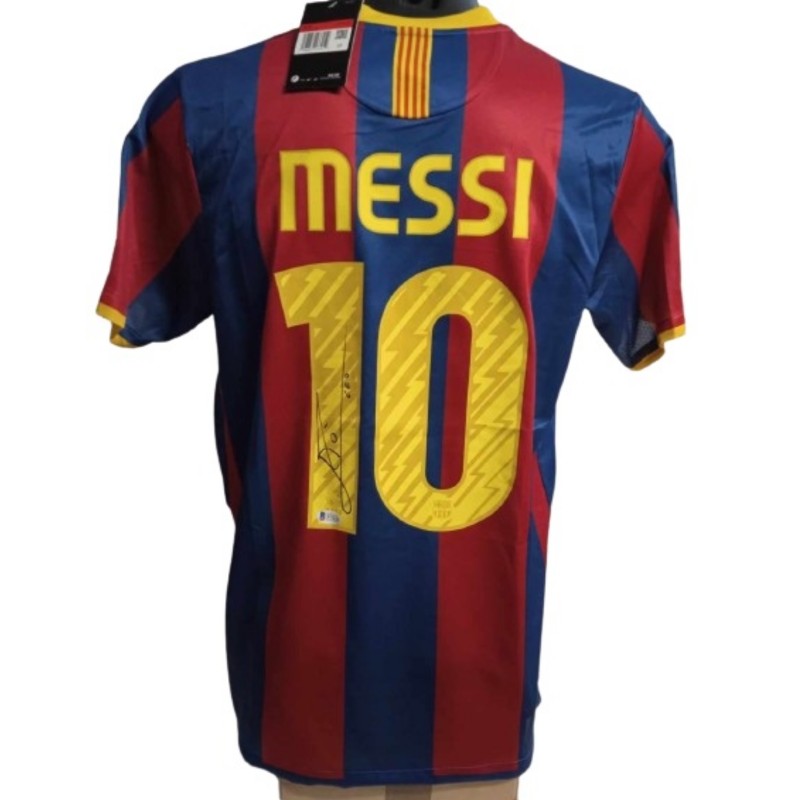 Maglia Messi Barcellona 2010-2011 Home Taglia L Patch