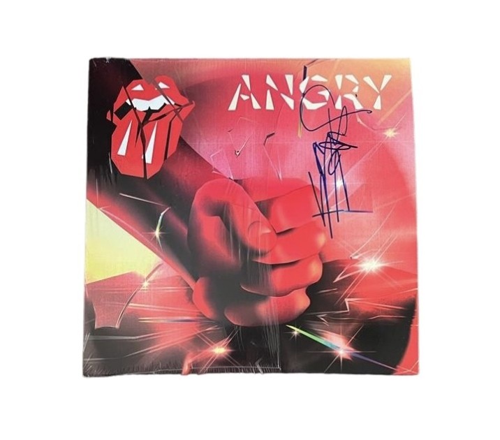 Vinile da 10 Angry dei Rolling Stones - Autografato da Keith