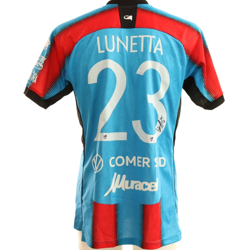 Maglia Lunetta Unwashed Catania vs Foggia, 2025 - Autografata