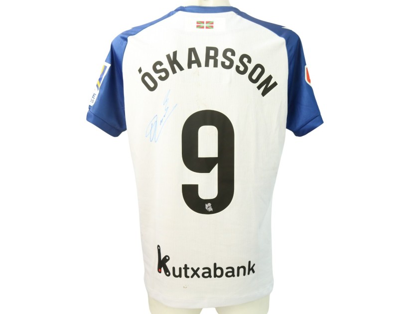 Maglia Óskarsson unwashed Real Sociedad vs Real Madrid 2024 "Edizione Limitata Chillida" - Autografata