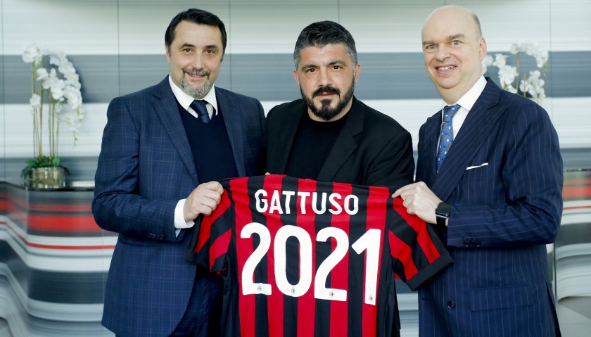 Gattuso's Signed AC Milan Renewal Shirt