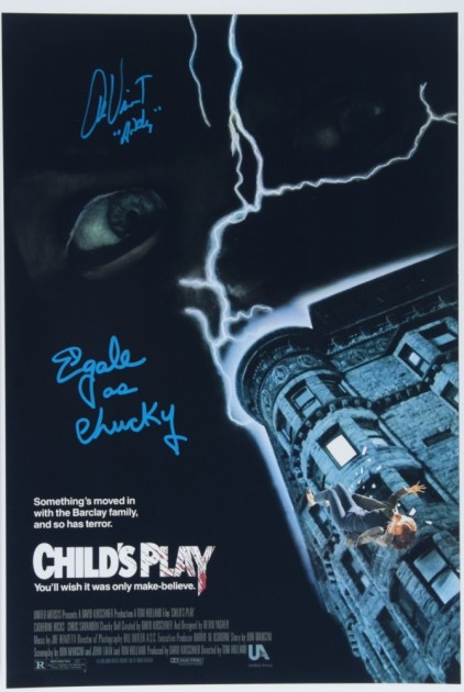 Alex Vincent & Ed Gale Signed “Child’s Play” Movie Poster
