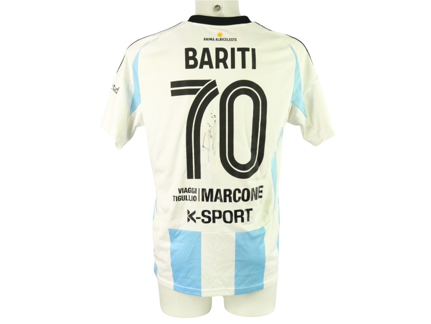 Bariti's Unwashed Signed Shirt, Virtus Entella vs Ascoli 2024