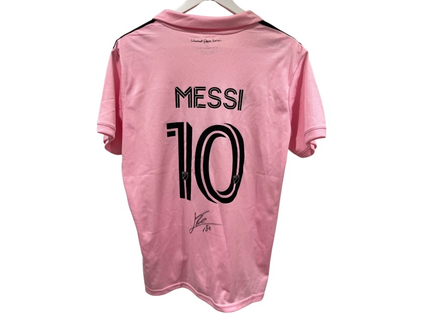 Lionel Messi's Inter Miami 2023 Signed Replica Shirt