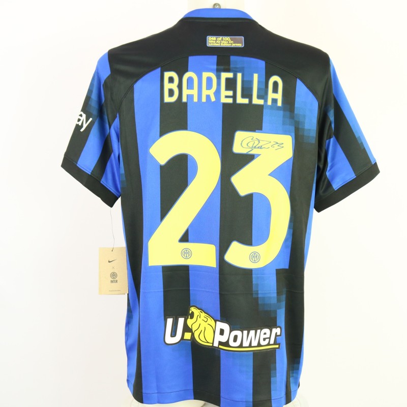 Barella Inter Official Signed Shirt Set, 2023/24 - Airmax Dn Limited Edition