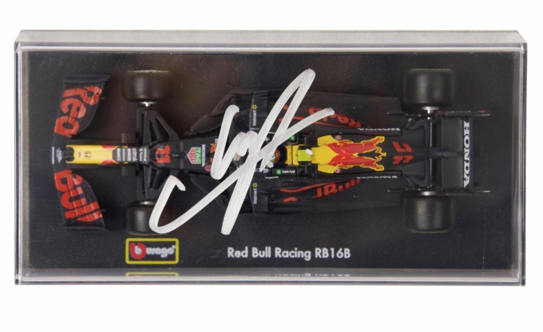 Sergio Perez Signed Redbull Replica Racecar
