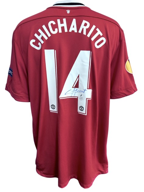 Hernandez's Manchester United Signed Official Shirt, Europa League 2011/12