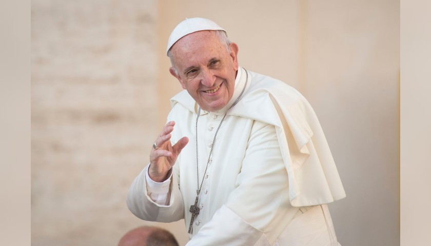 Skullcap Worn by Pope Francis