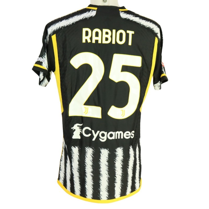 Rabiot's Match-Issued Shirt, Atalanta vs Juventus Italian Cup Final 2024 