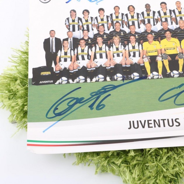 Juventus team picture, season 2008/2009 - signed