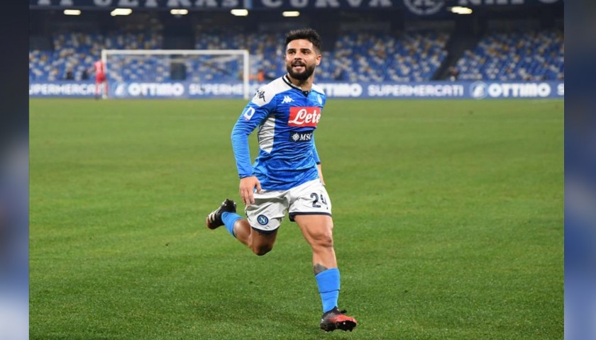 Insigne's Napoli Worn and Signed Shirt, 2019/20