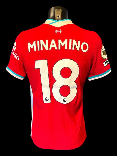 La maglia del Liverpool Premier League 2020/21 di Takumi Minamino