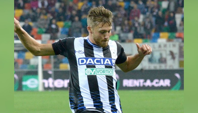 Widmer's Udinese Signed Match Shirt, 2016/17