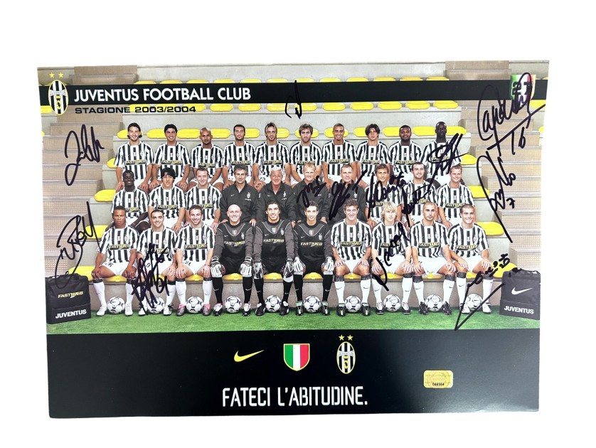 Juventus' Signed Official Poster, 2003/04