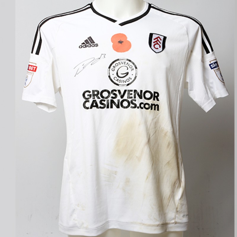 Poppy Shirt Signed by Fulham FC's Tim Ream