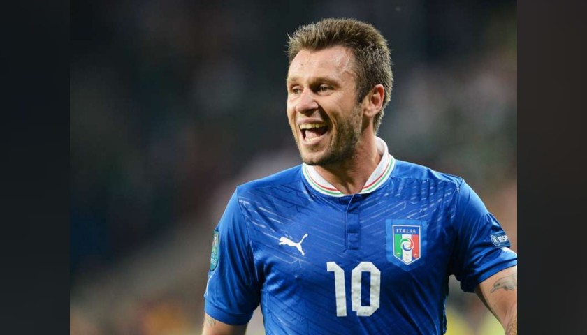 Cassano's Official Italy Signed Shirt, 2012
