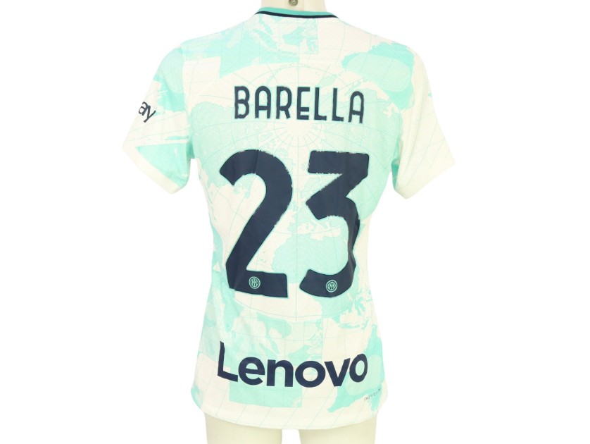 Barella's Issued Shirt, Fiorentina vs Inter Milan, Italian Cup Final 2023